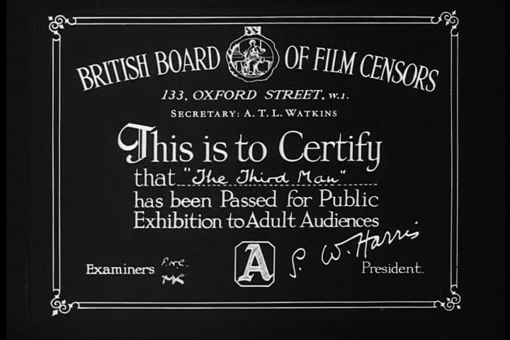 Example of a BBFC certificate